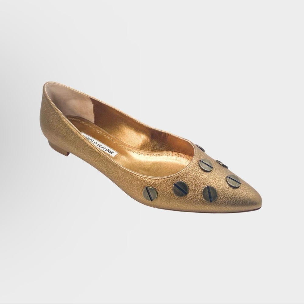 NWOT Manolo Blahnik Flats - Sz 41